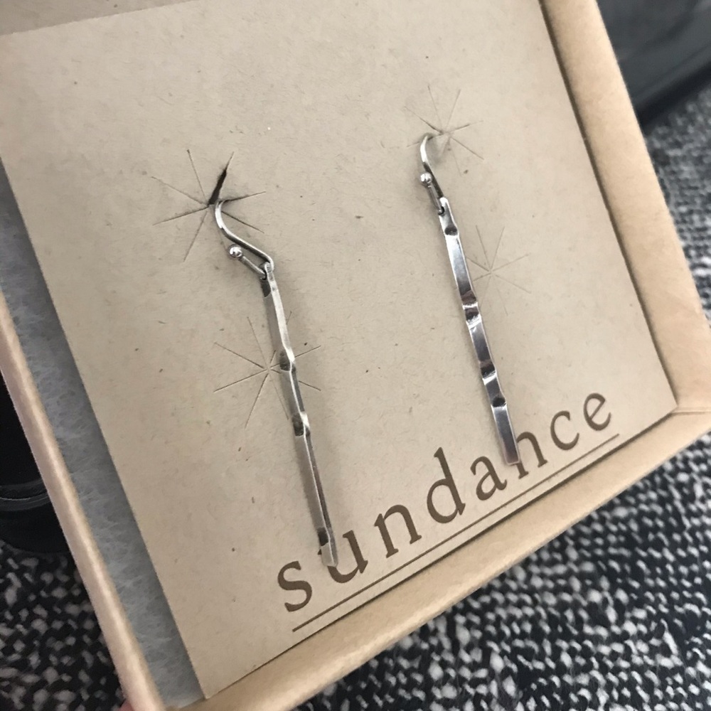 Silver Matchstick Earrings